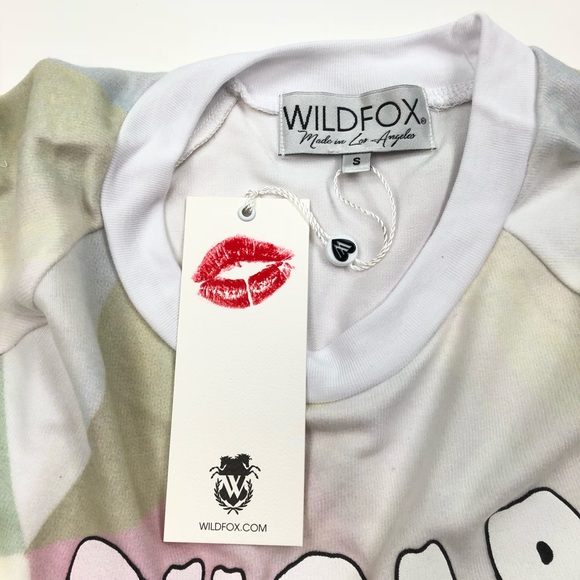 Wildfox Sugar Coated Graphic Sweatshirt Sweater New - Picture 4 of 7